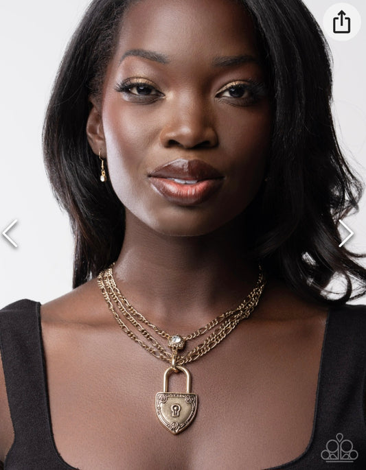 Lock Show- Gold Necklace