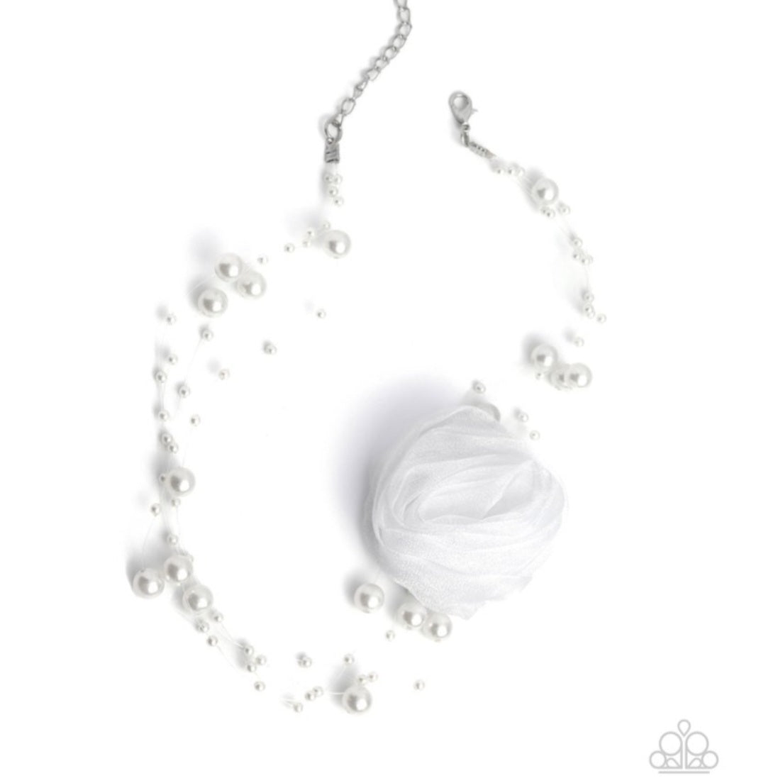 Delicate Debuntante- White pearl Necklace