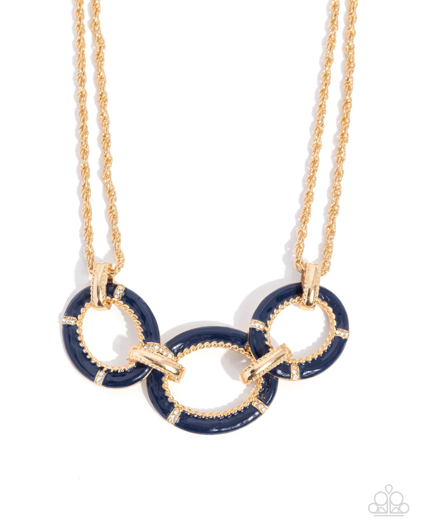 Teamwork Makes the Dream Work- Blue Necklace