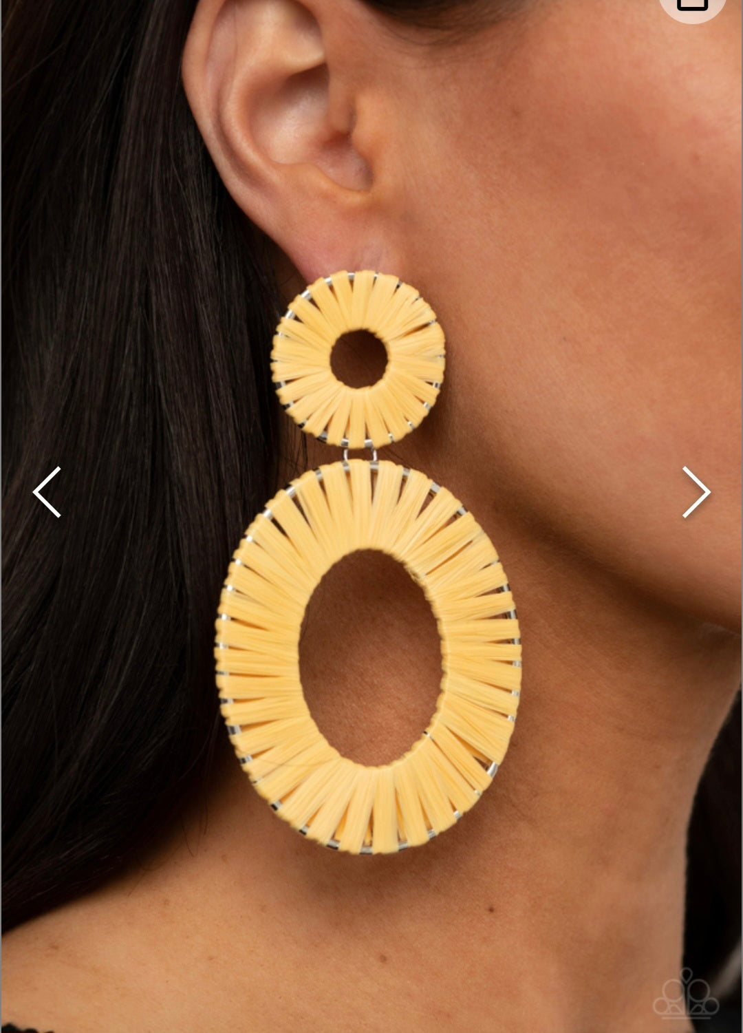 Foxy Flamenco- Yellow Earrings