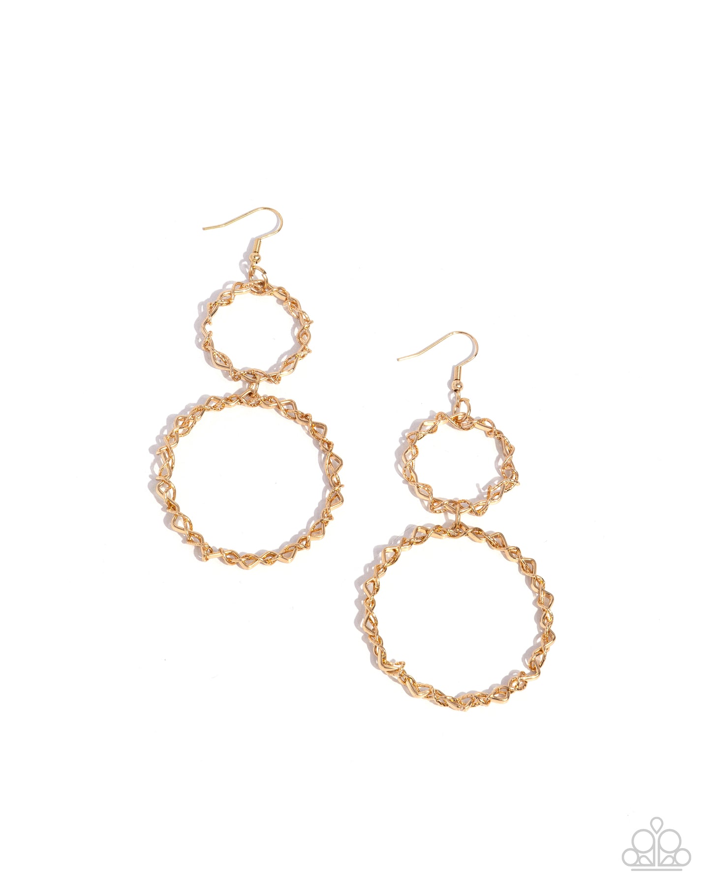 Twist of Fabulous- Gold Earrings