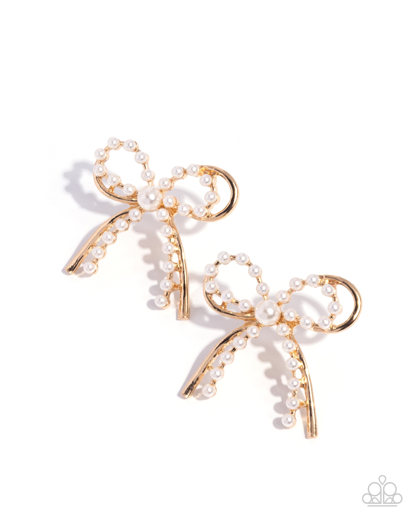 Girly Get it Together- Gold & Pearl Cross Earrings