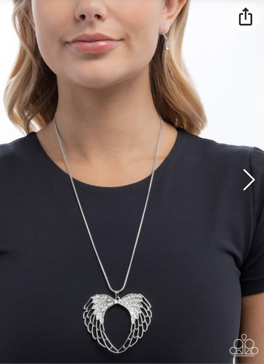 Angelic Accuracy- White Necklace