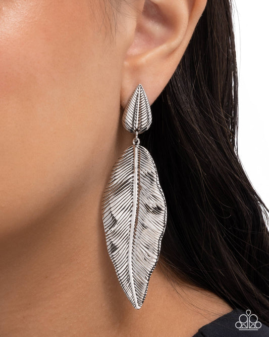 Loamy Leaves- Silver Earrings