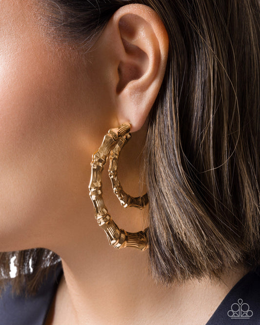 Tabloid Tiers- Gold Earrings