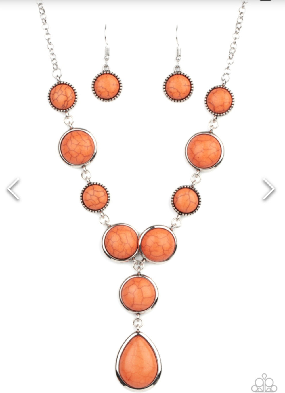 Terrestrial Trailblazer- Orange Necklace