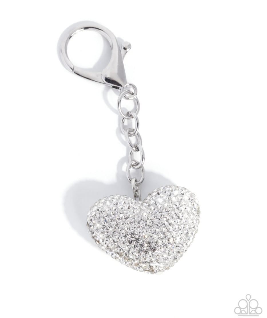Joyous Juliete- Silver Heart Bag charm
