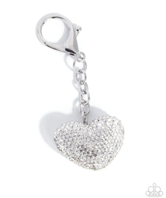Joyous Juliete- Silver Heart Bag charm