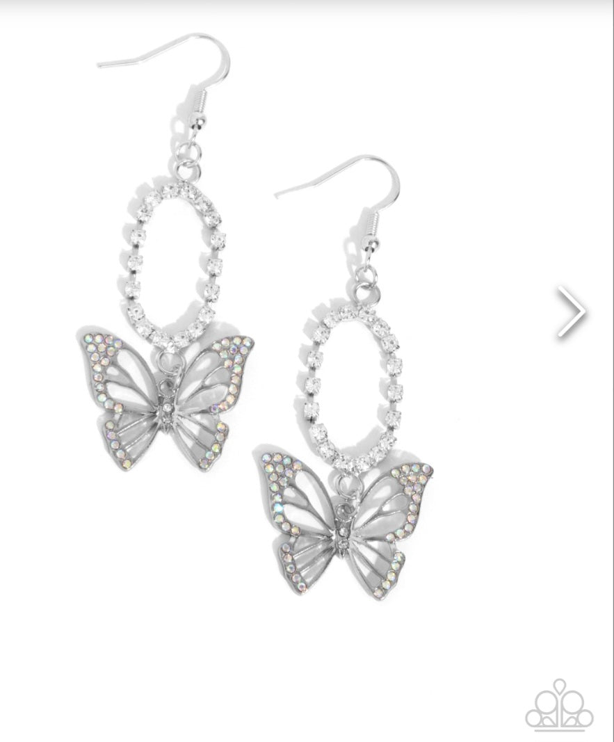 Aerial Alias- Butterfly Silver- Earrings