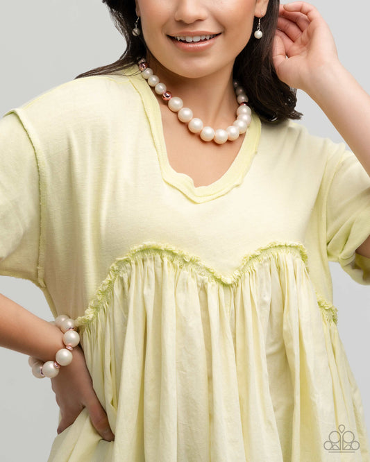 Pearl Platoon- Necklace and Bracelet set