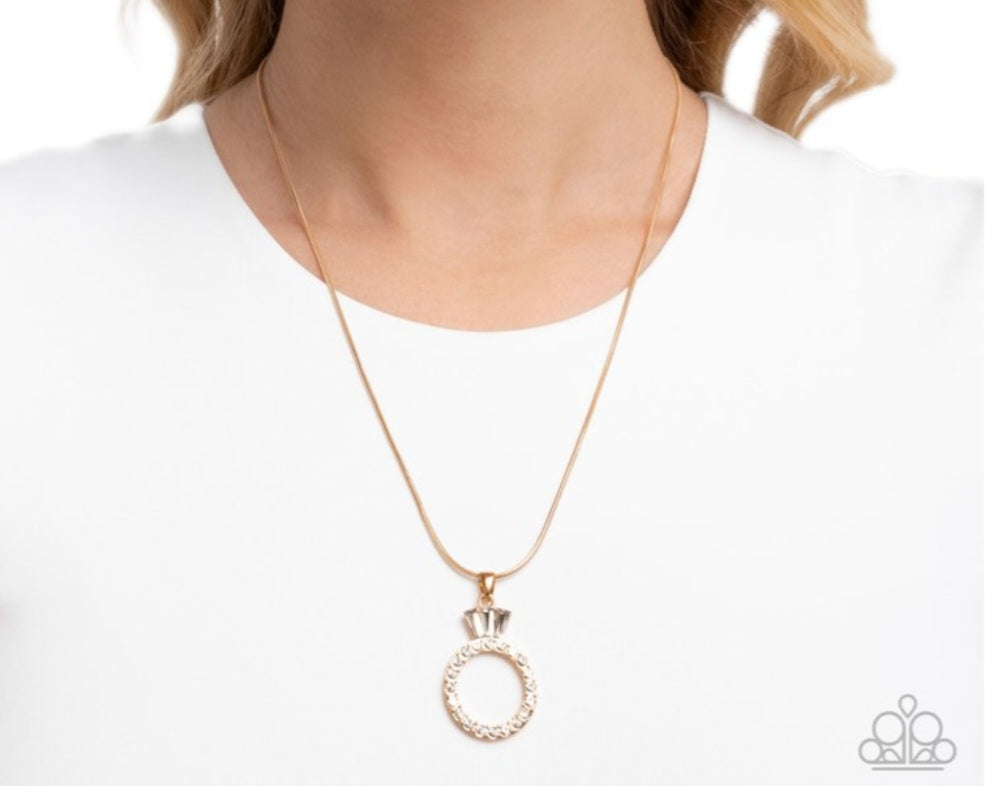 Promise Ring - Gold Necklace