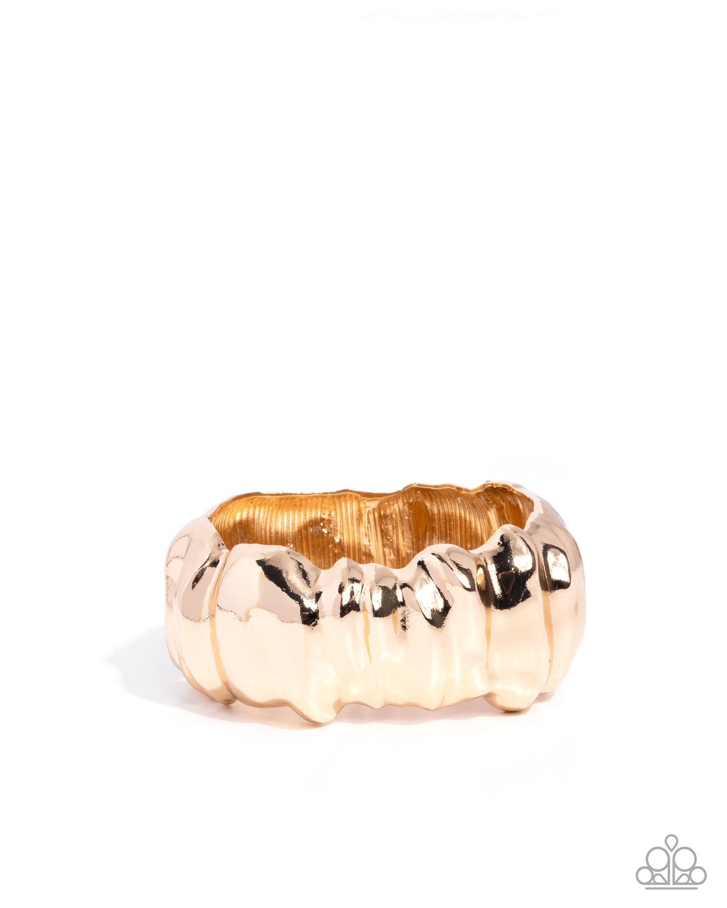 Warped Wheelhouse- Gold Bracelet