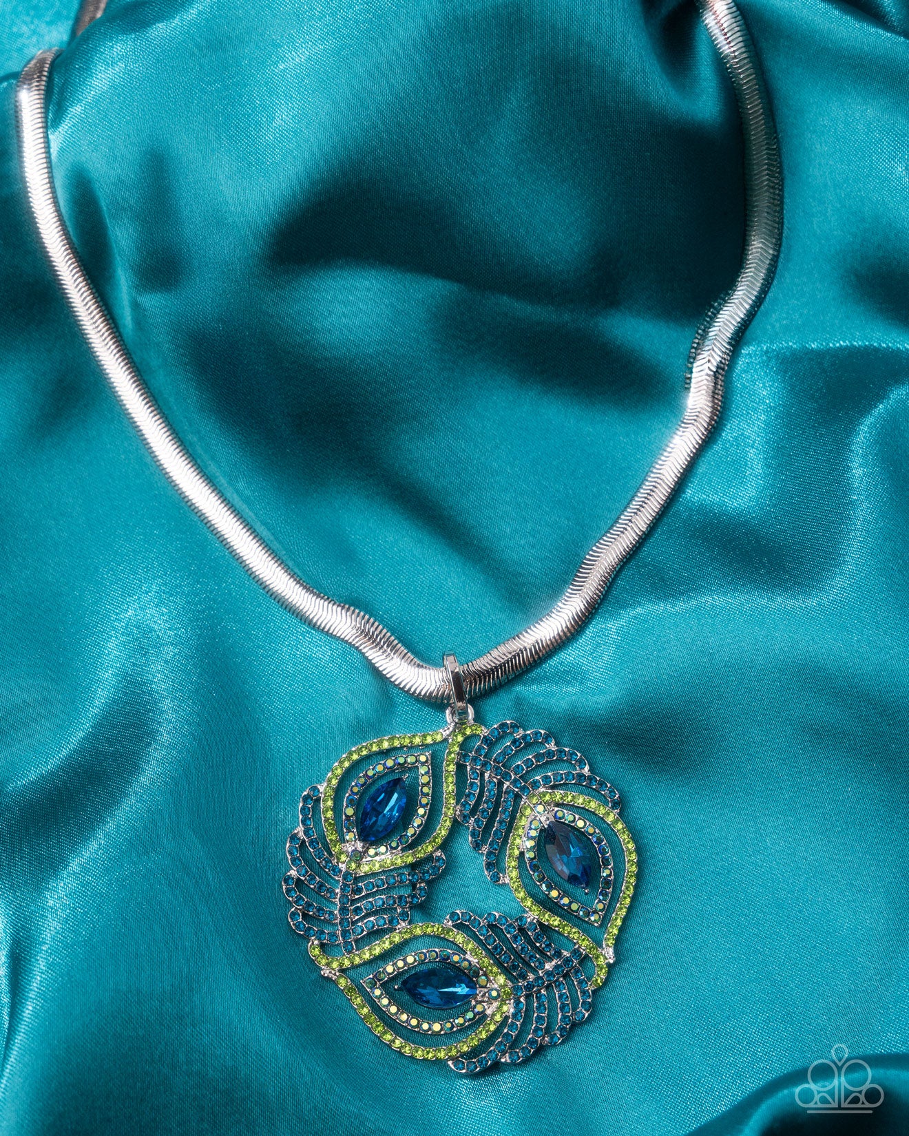 Peacock Patchwork-Necklace