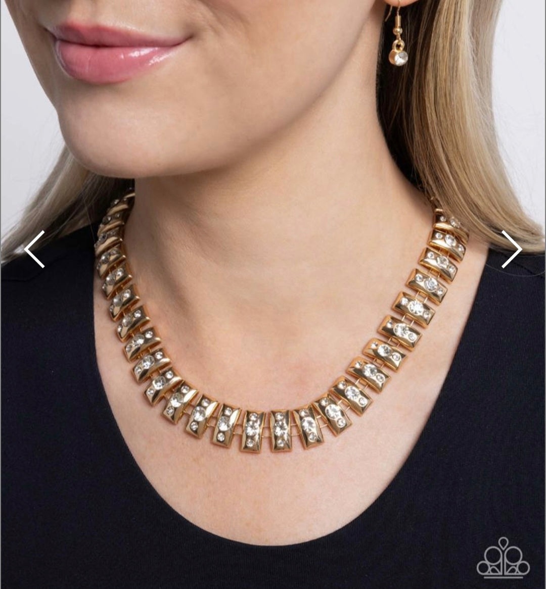 Officially Oppulent- Gold Necklace
