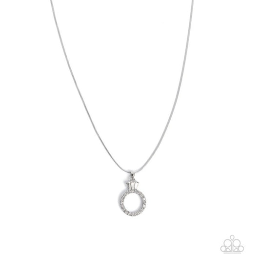 Promise Ring-White Necklace