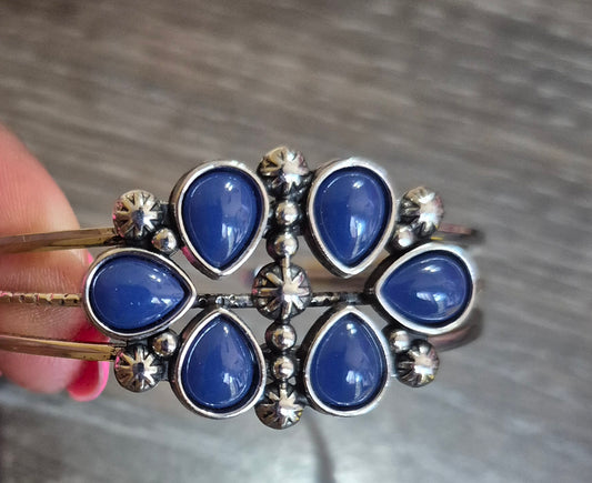 Blue Cuff Bracelet