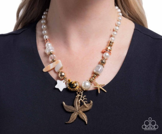 Coastal Cameo- Multi Necklace