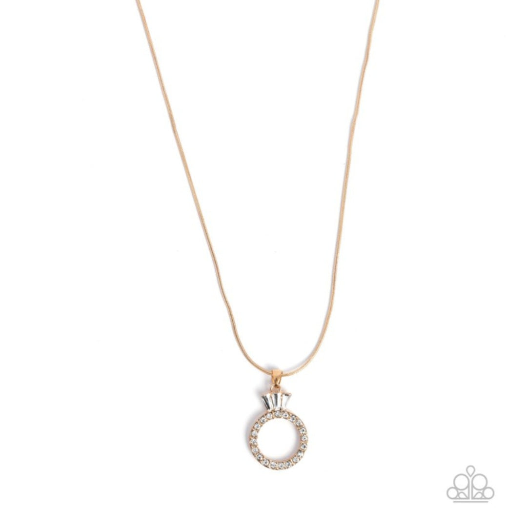 Promise Ring - Gold Necklace