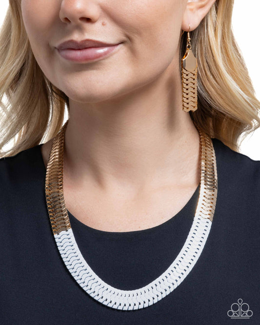 Painted Paradox- White Necklace