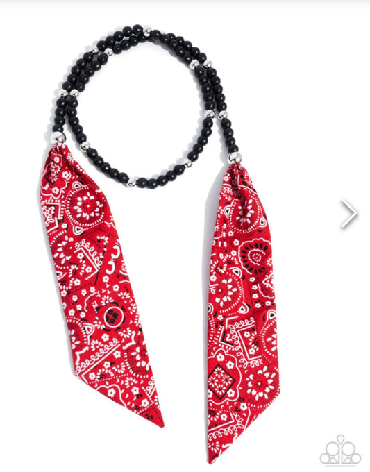 Bandana Ballad- Red Necklace