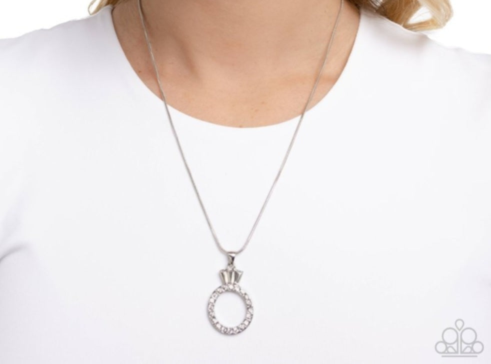 Promise Ring-White Necklace