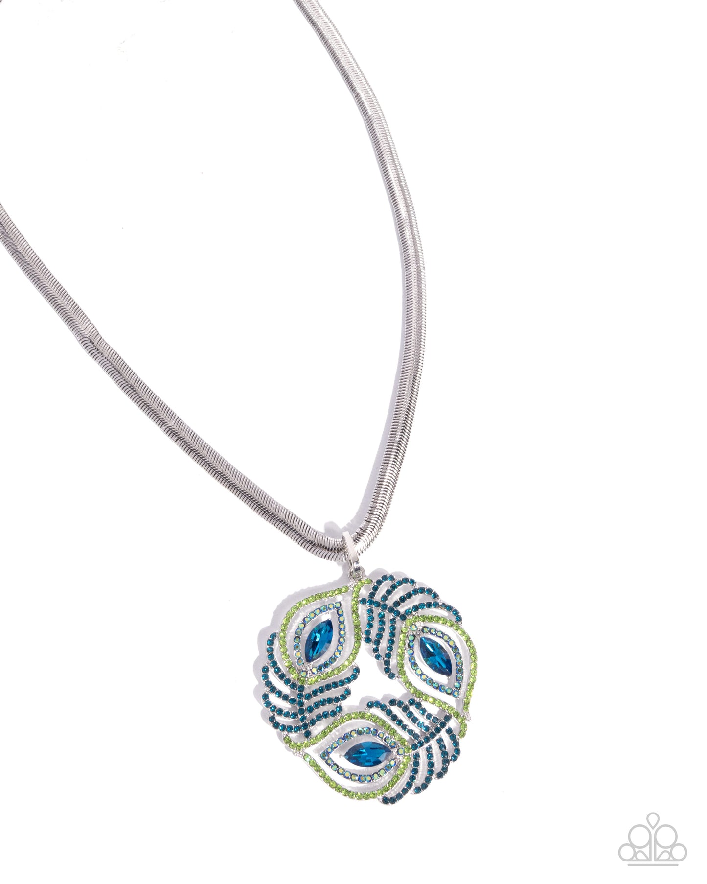 Peacock Patchwork-Necklace