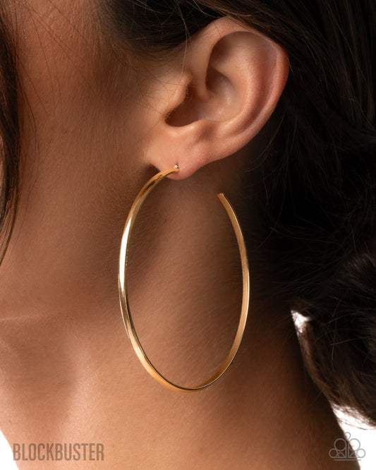Basic Bombshell-Gold Hoop Earrings